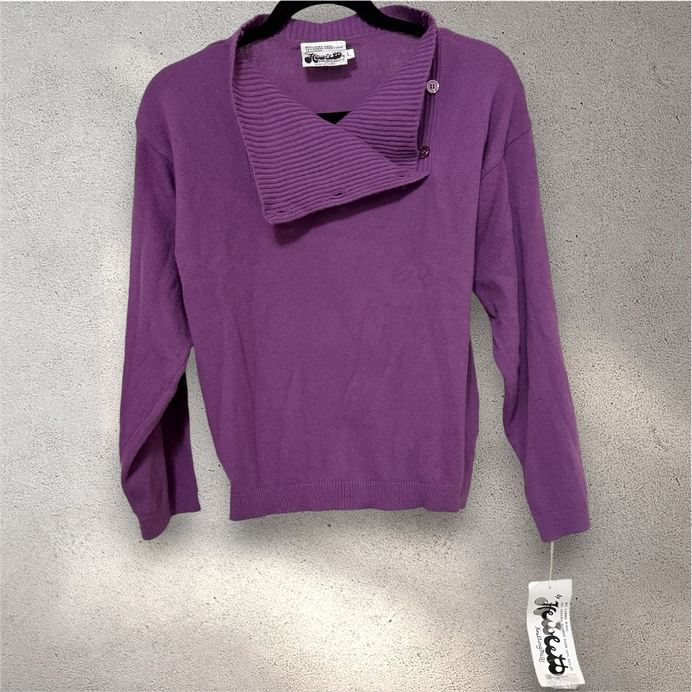 NWT 70s Vintage Deadstock Hewlett Knitting Mills NY Lambs Wool Angora Sweater